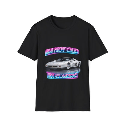 I'm Not Old I'm Classic | Miami Vice T-Shirt | Ferrari Testarossa Retro Shirt