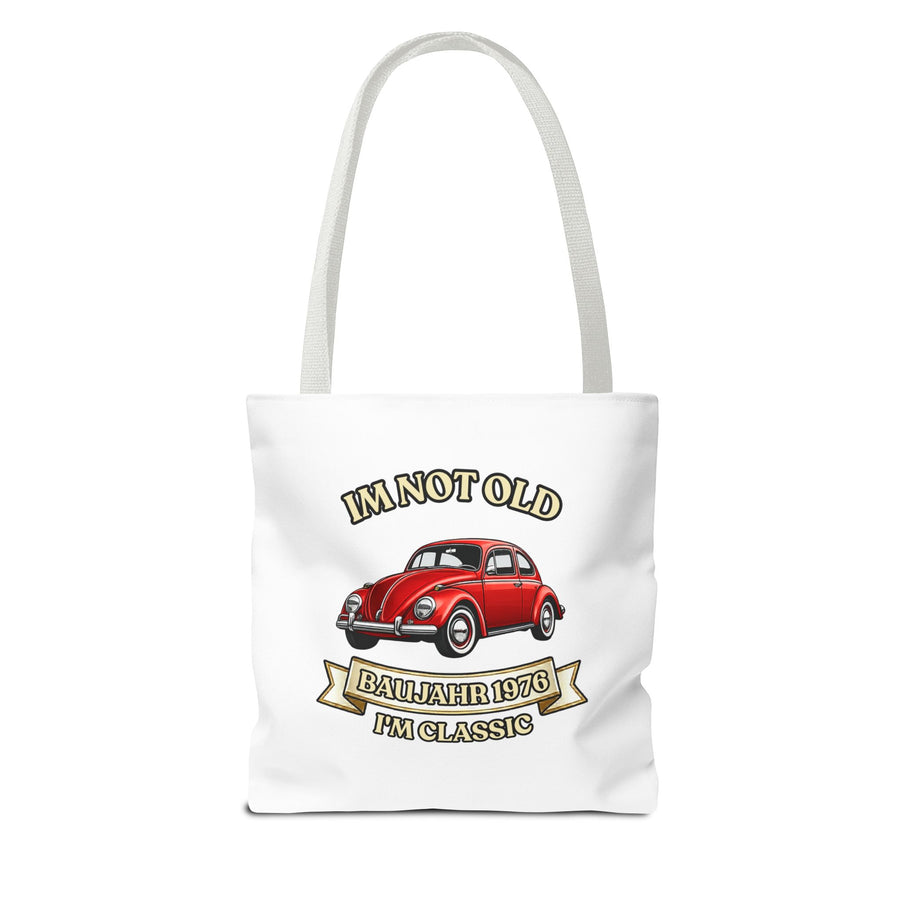 Tote Bag Année 1976 - I'm Not Old I'm Classic - Coccinelle Rouge Vintage - Cadeau 50 ans
