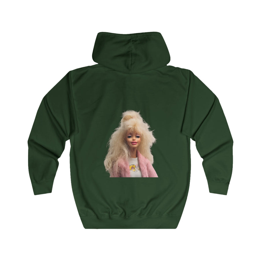 Bad Hair Day Zip-Hoodie – Lustiges Puppen-Motiv für Damen