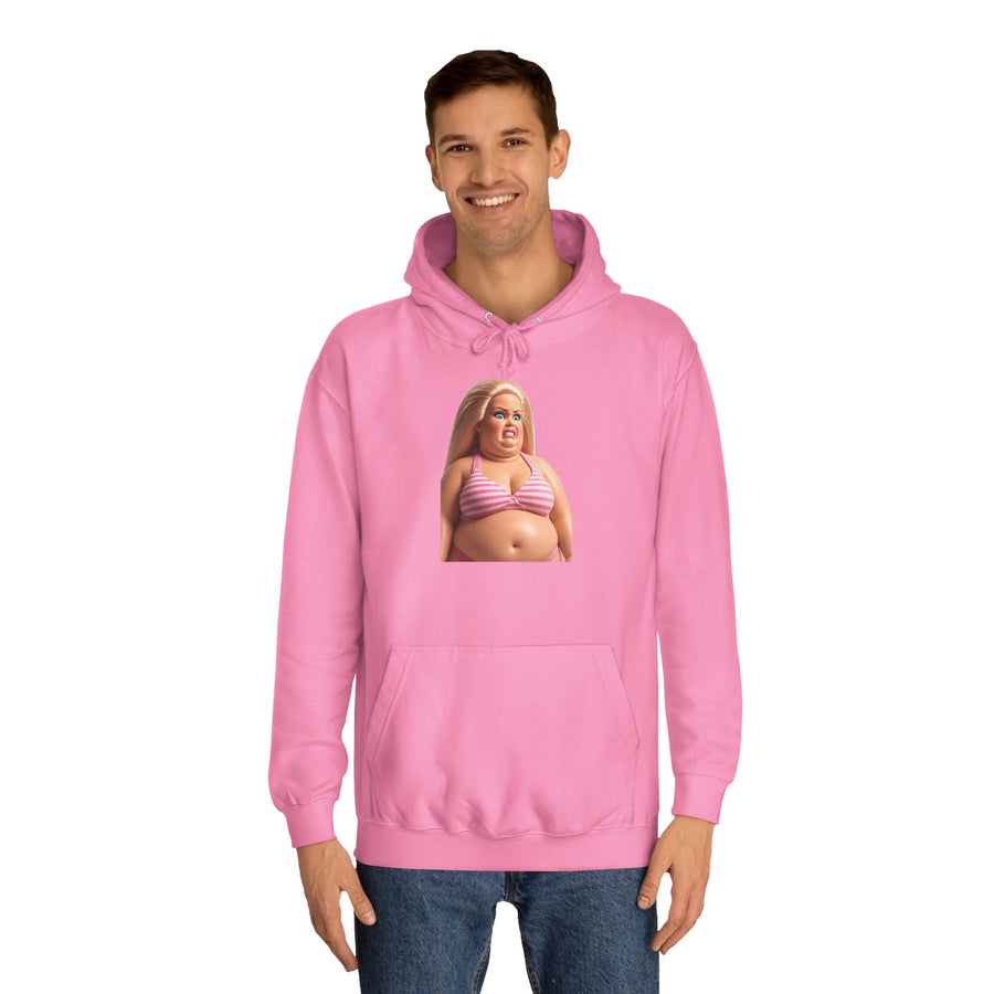 True Insights Genervte Blondine Hoodie – Lustiges Statement-Motiv mit Bikini-Puppe