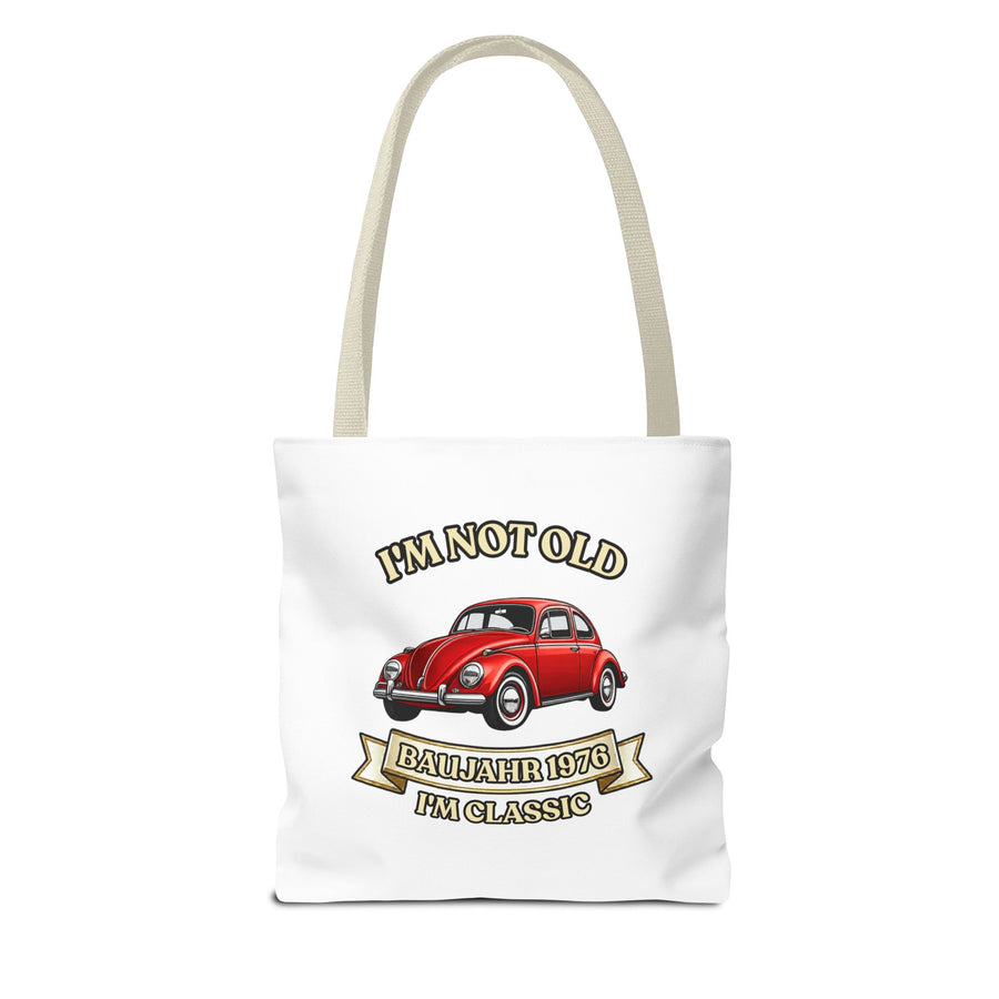 Born in 1976 Tote Bag – 50th Birthday Gift | VW Beetle
