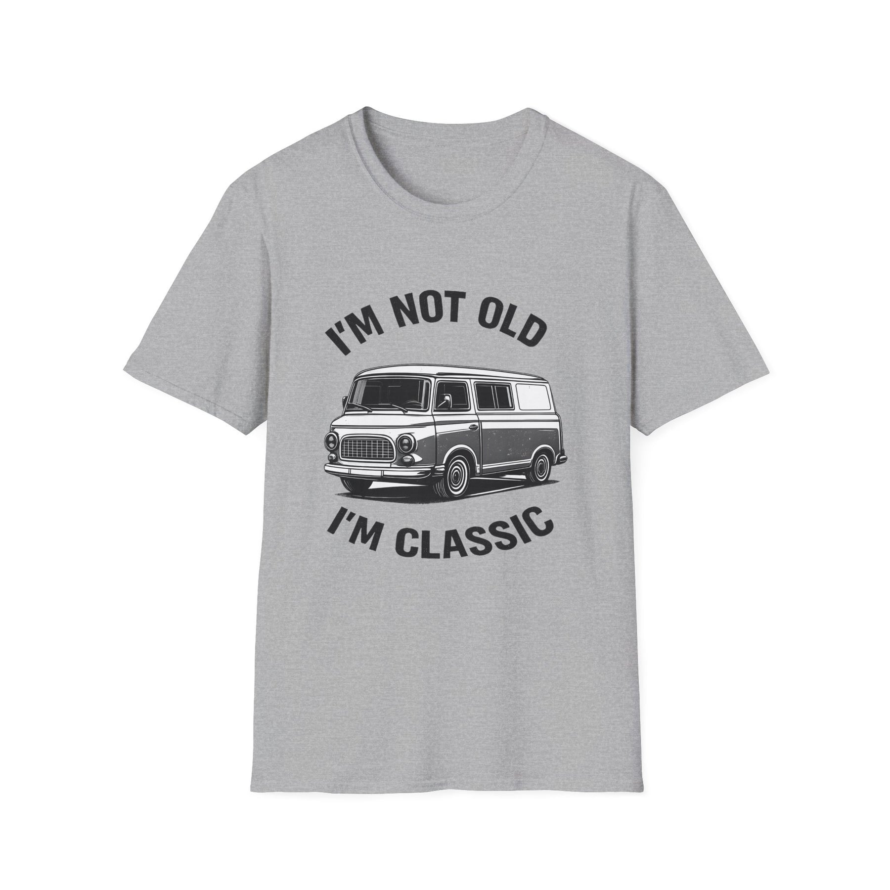 True Insights T-Shirt Barkas 100 Oldtimer Transporter DDR Motiv Im Not Old Im Classic in Sport Grey