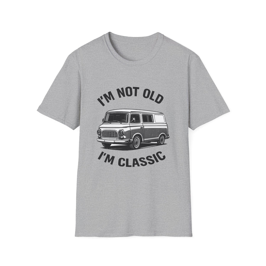 True Insights T-Shirt Barkas 100 Oldtimer Transporter DDR Motiv Im Not Old Im Classic in Sport Grey