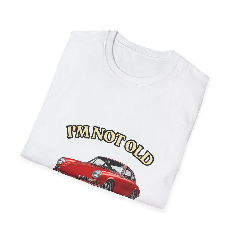 True Insights T-Shirt Baujahr 1986 Classic Sportwagen Motiv Nahaufnahme im Lifestyle