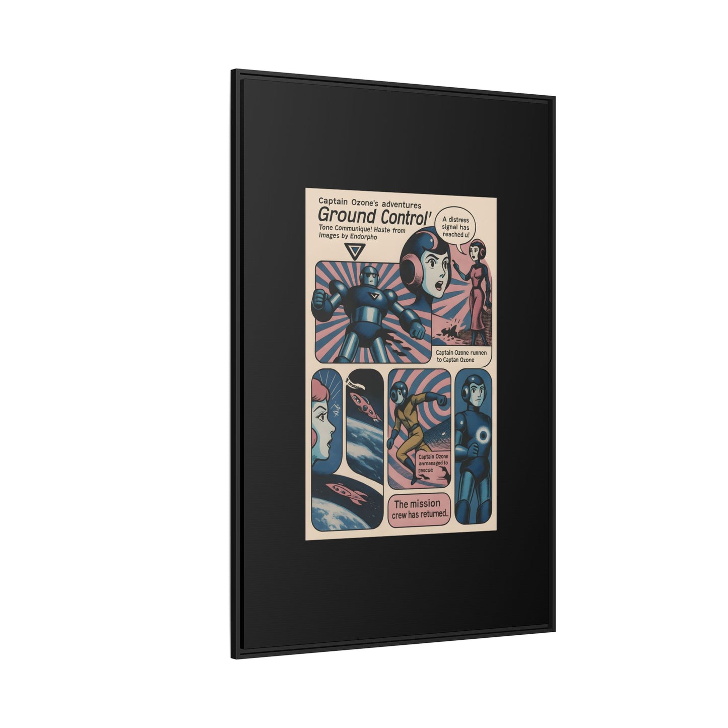 Captain Ozone – Retro Art Canvas