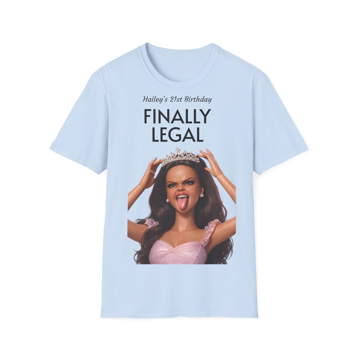 Personalisiertes Geburtstags-Shirt mit Wunschname – Freche Prinzessin, lustiges Geschenk für Sie, Party Statement Shirt