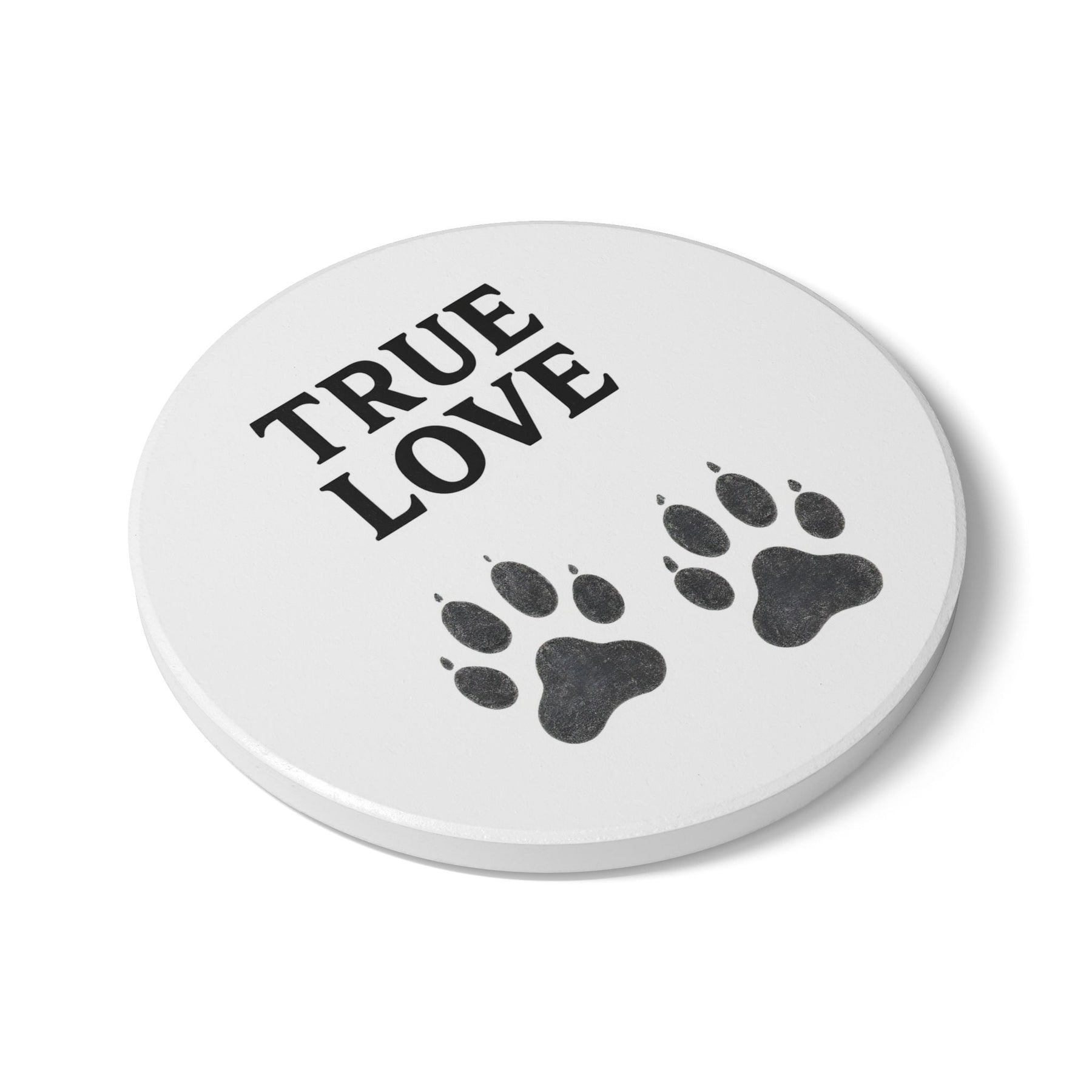 True Love Haustier-Untersetzer – Keramik-Coaster mit Pfotenprint-Home Decor-True Insights