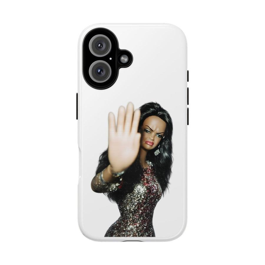 Coque de téléphone humoristique Talk to the Hand Doll – Coque effrontée pour iPhone & Samsung