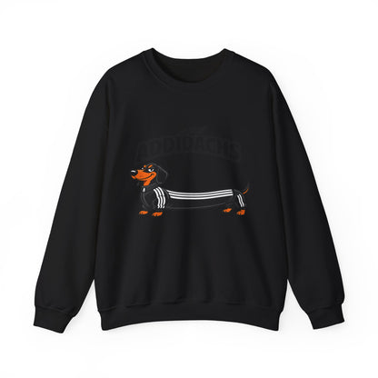 Lustiges Dackel Sweatshirt 'ADDIDACHS' – Witziges Hunde-Motiv für Dackelbesitzer & Sportfans