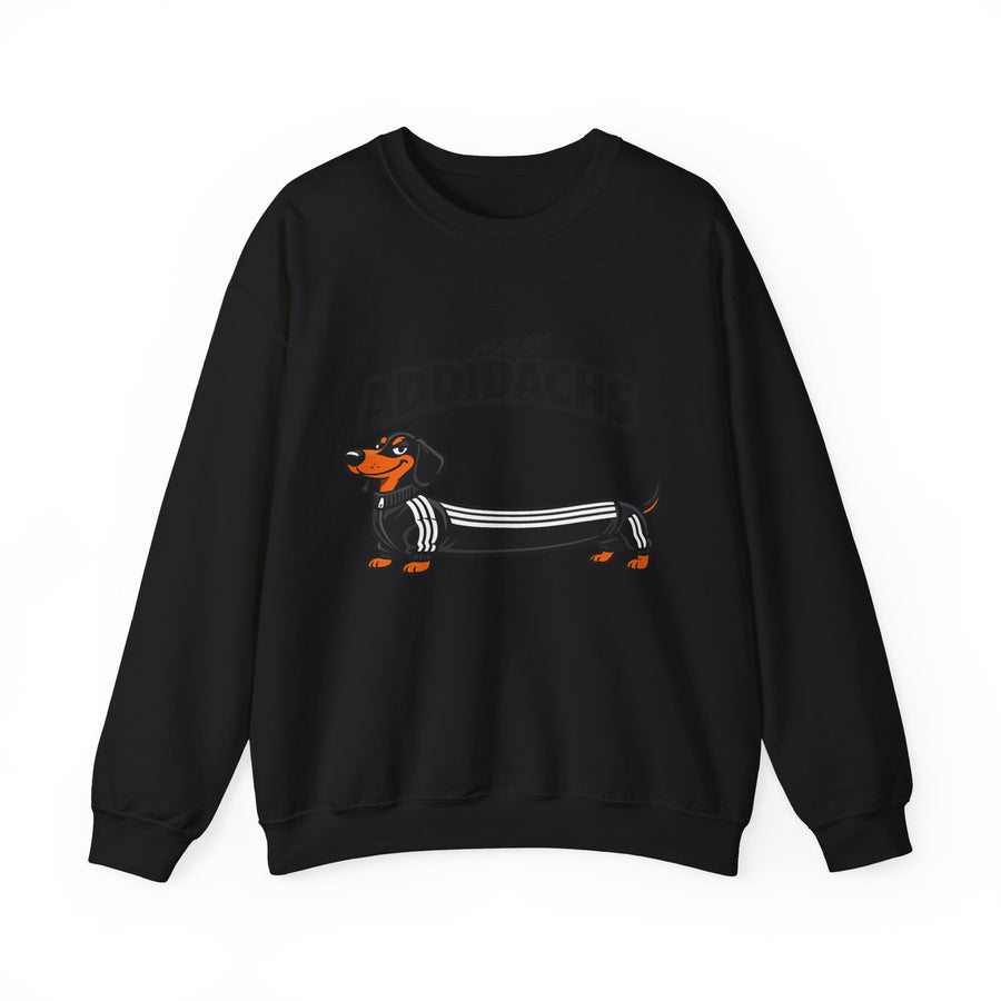 Sweat teckel humoristique 'ADDIDACHS' – Motif drôle pour fans de teckels & de sport