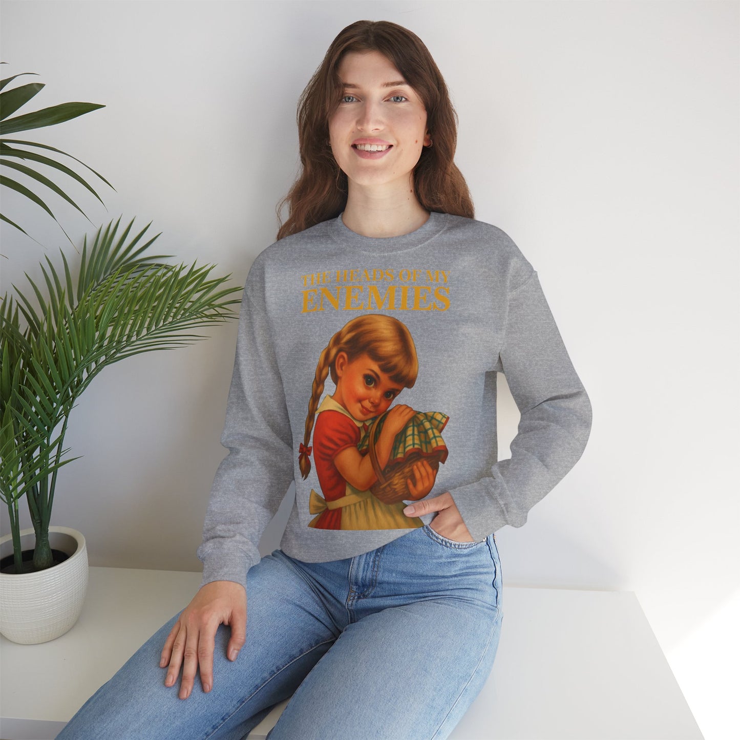 Sweatshirt “The Heads of My Enemies” – Subversive art to wear