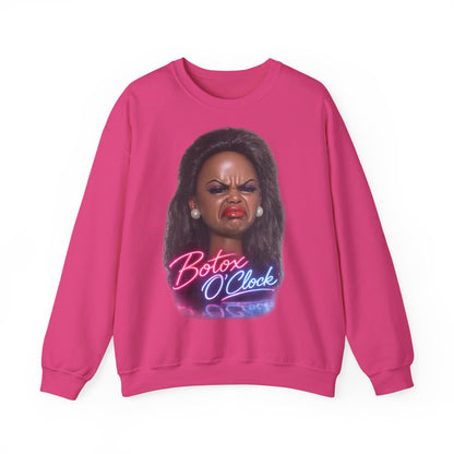 Botox O'Clock T-Shirt Damen Herren – Lustiges Neon Meme Statement Shirt Geschenk für Beauty Fans
