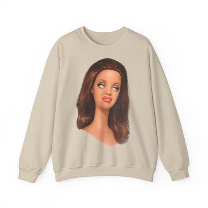 Lustiges Puppen-Gesicht T-Shirt | Genervter Blick Meme Shirt | Ironisches Statement Geschenk für Frauen