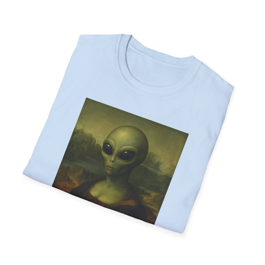 True Insights T-Shirt Mona Alien Kunstparodie Extraterrestrik, lockeres Streetwear-Design mit Alien-Porträt