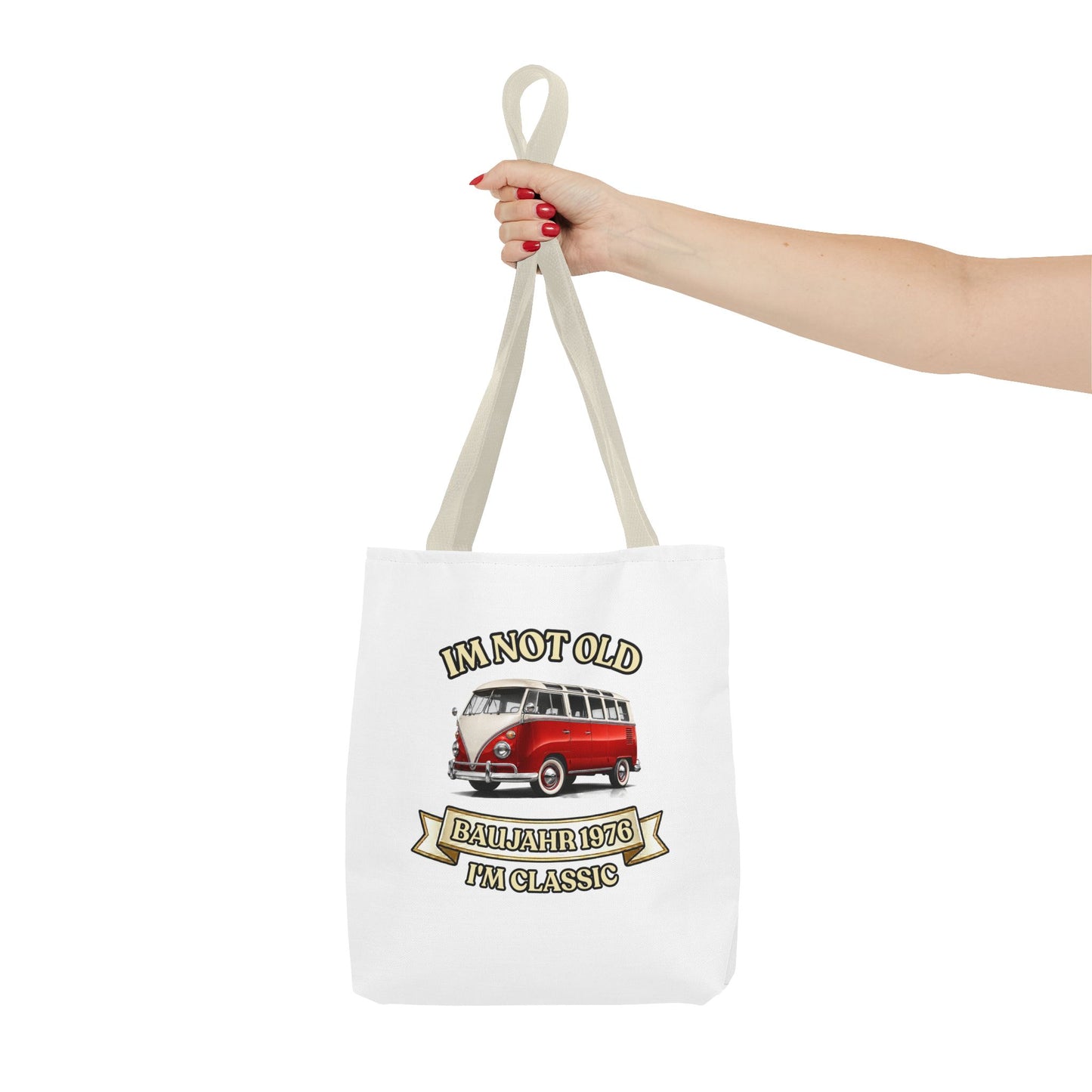 Tote Bag Baujahr 1976 - I'm Not Old I'm Classic - Retro Bus 50. Geburtstag Geschenk Vintage Stoffbeutel