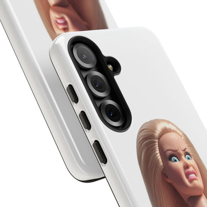 Shocking Face Doll | Funny Pink Doll Phone Case