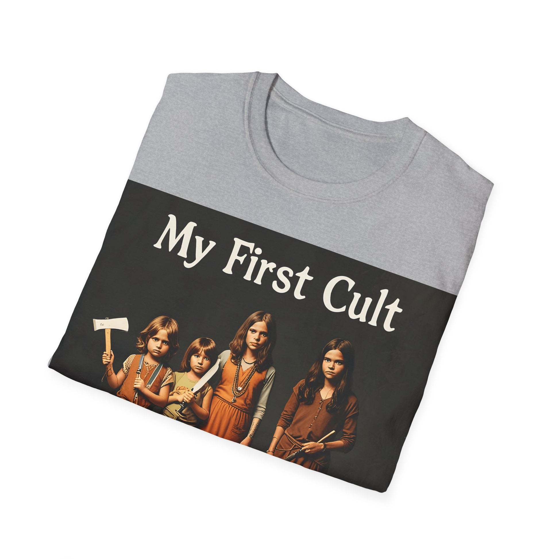 Cult Statement Tee - My First Cult T-Shirt – Freches Satire-Design für mutige Statements | True Insights