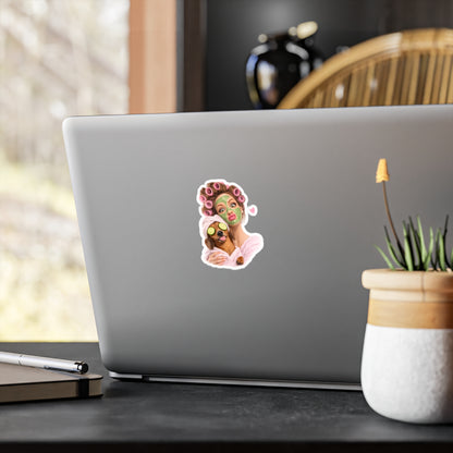 Dackel Spa Sticker – Lustiger Wellness Hund Aufkleber