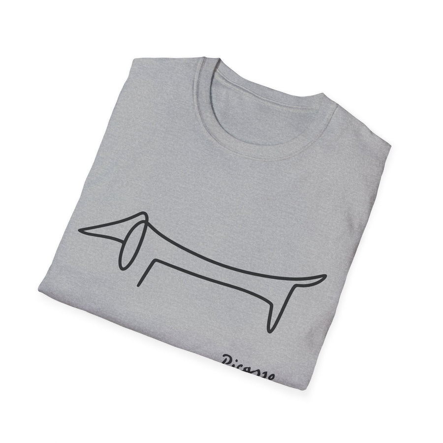 Picasso Dackel T-Shirt – Das edle Geschenk für Dackel-Besitzer