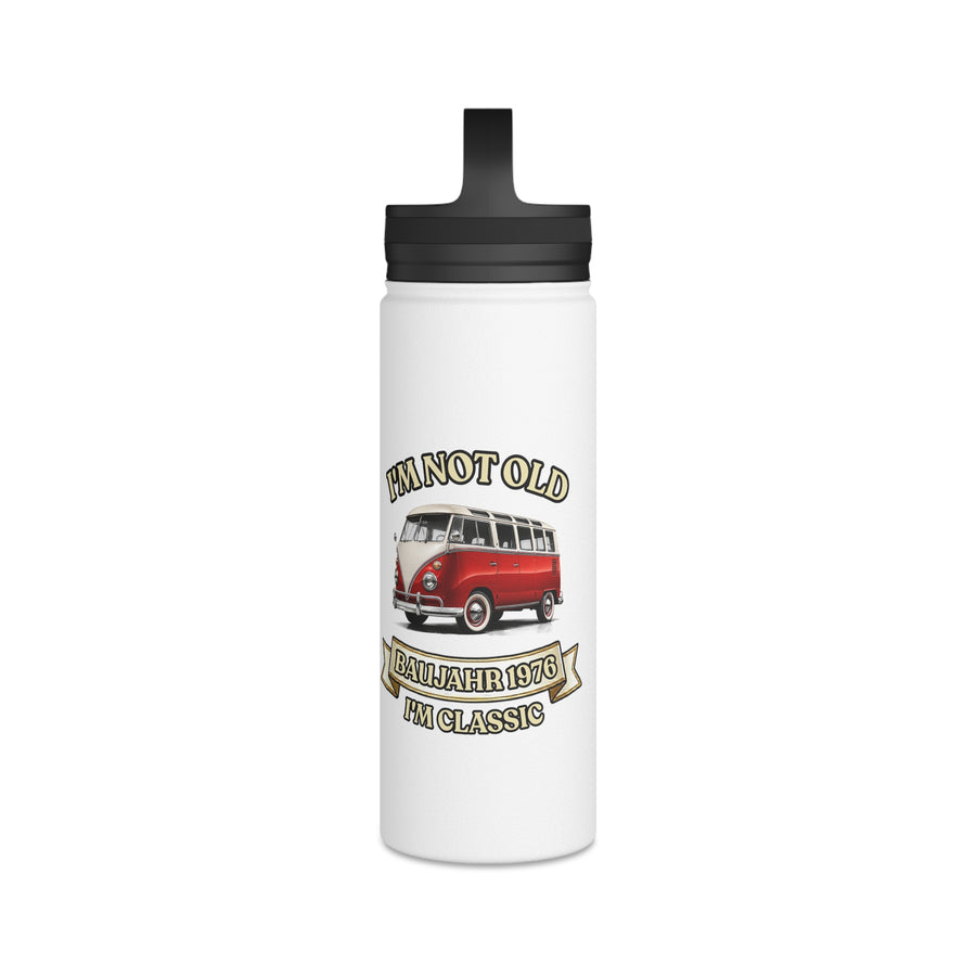 Born in 1976 Water Bottle – 50th Birthday Gift | VW Bus