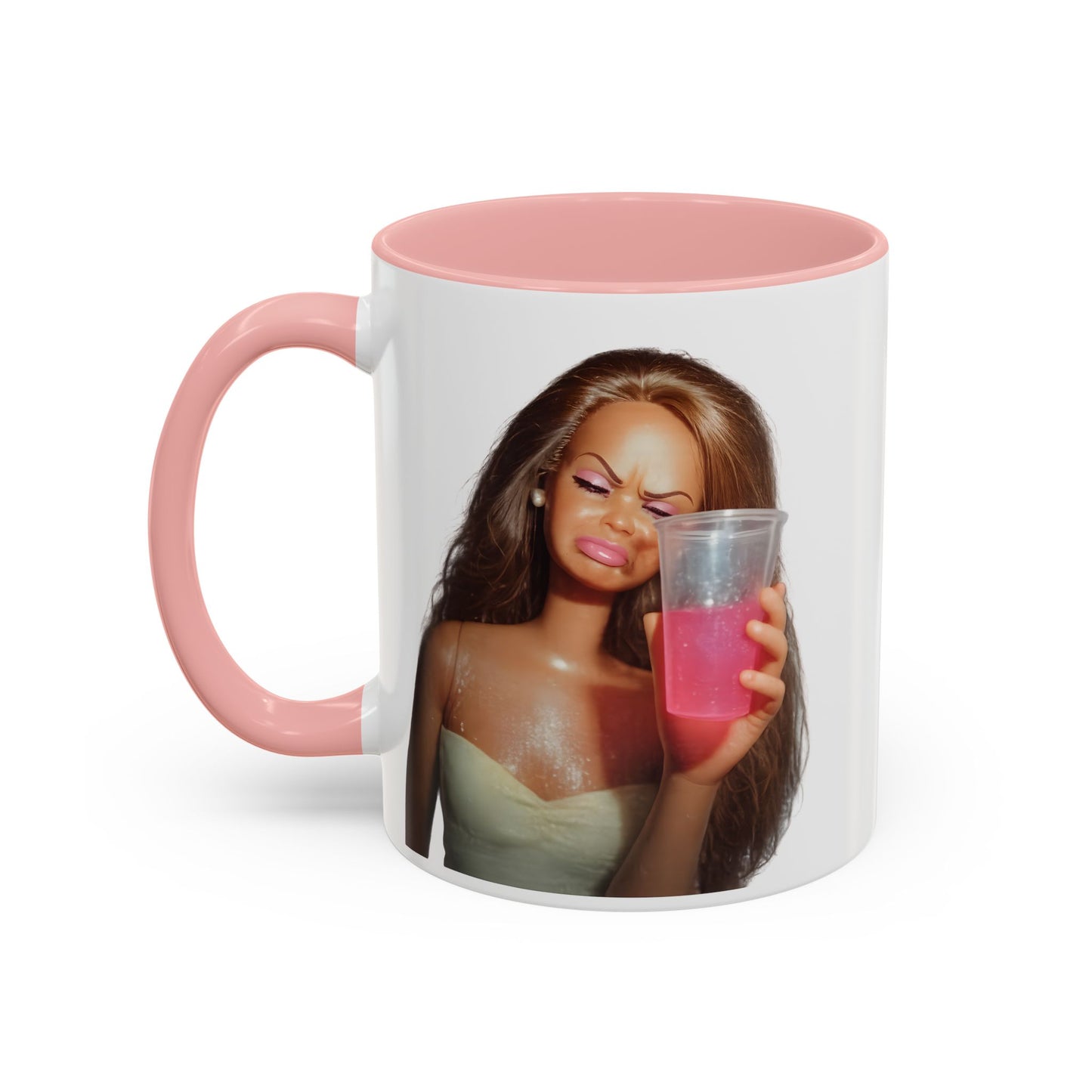 Doll Meme Barbicore Tasse | Lustiger Puppen Pink Drink Kaffeebecher | Meme Geschenk für Frauen & Beste Freundin