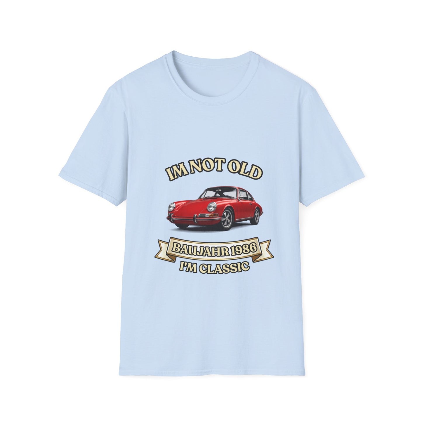 I'm Not Old I'm Classic T-Shirt Baujahr 1986 - Roter Klassiker Sportwagen Geschenk zum 40 Geburtstag