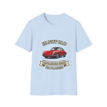 I'm Not Old I'm Classic T-Shirt Baujahr 1986 - Roter Klassiker Sportwagen Geschenk zum 40 Geburtstag