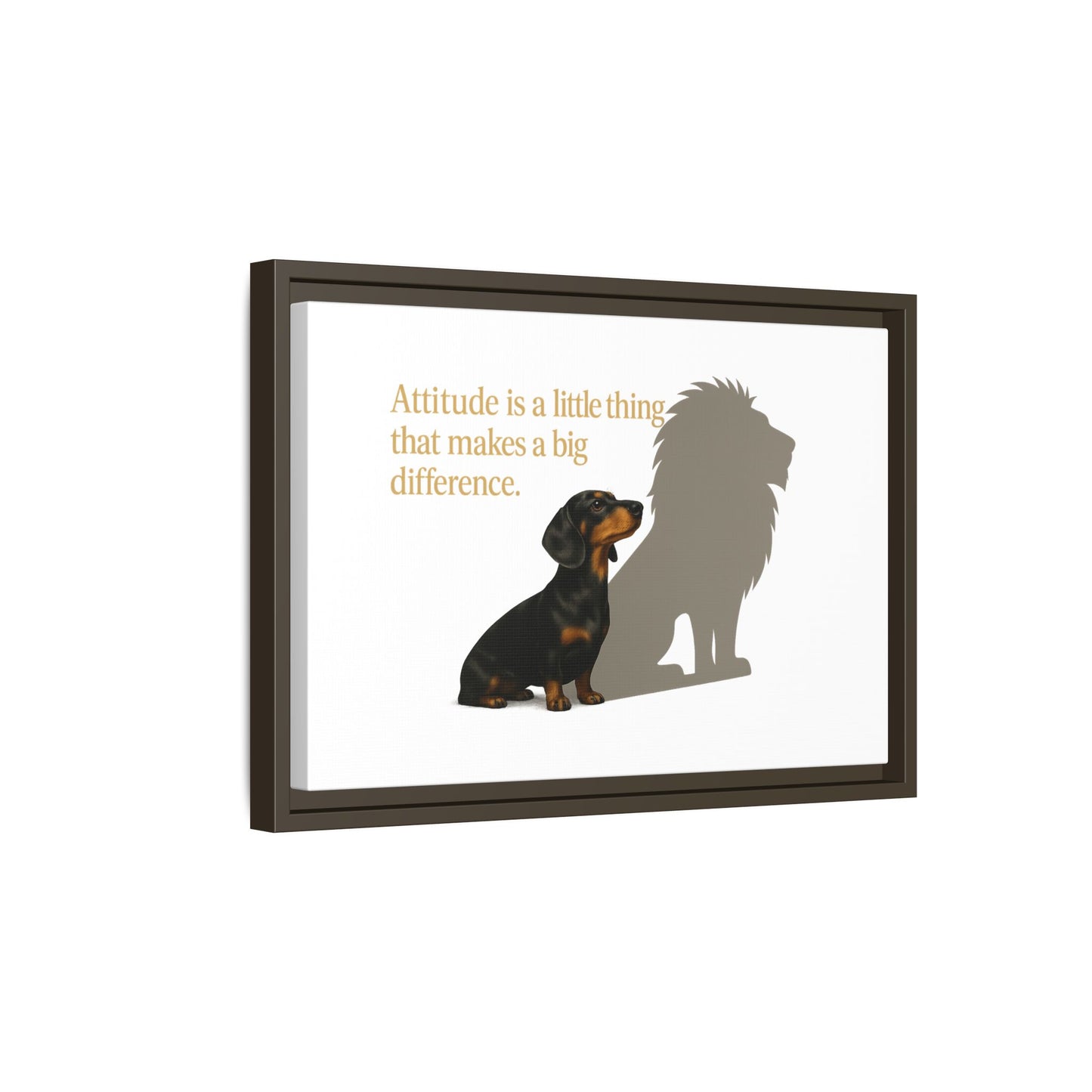 Inspirierendes Wandmotiv mit klarer Botschaft – ruhig, positiv und ideal für moderne Wohnräume.