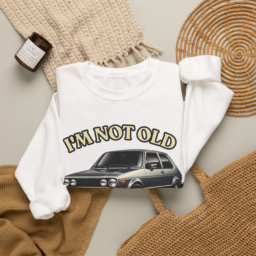 Born in 1976 Sweatshirt – 50th Birthday Gift | Classic Car