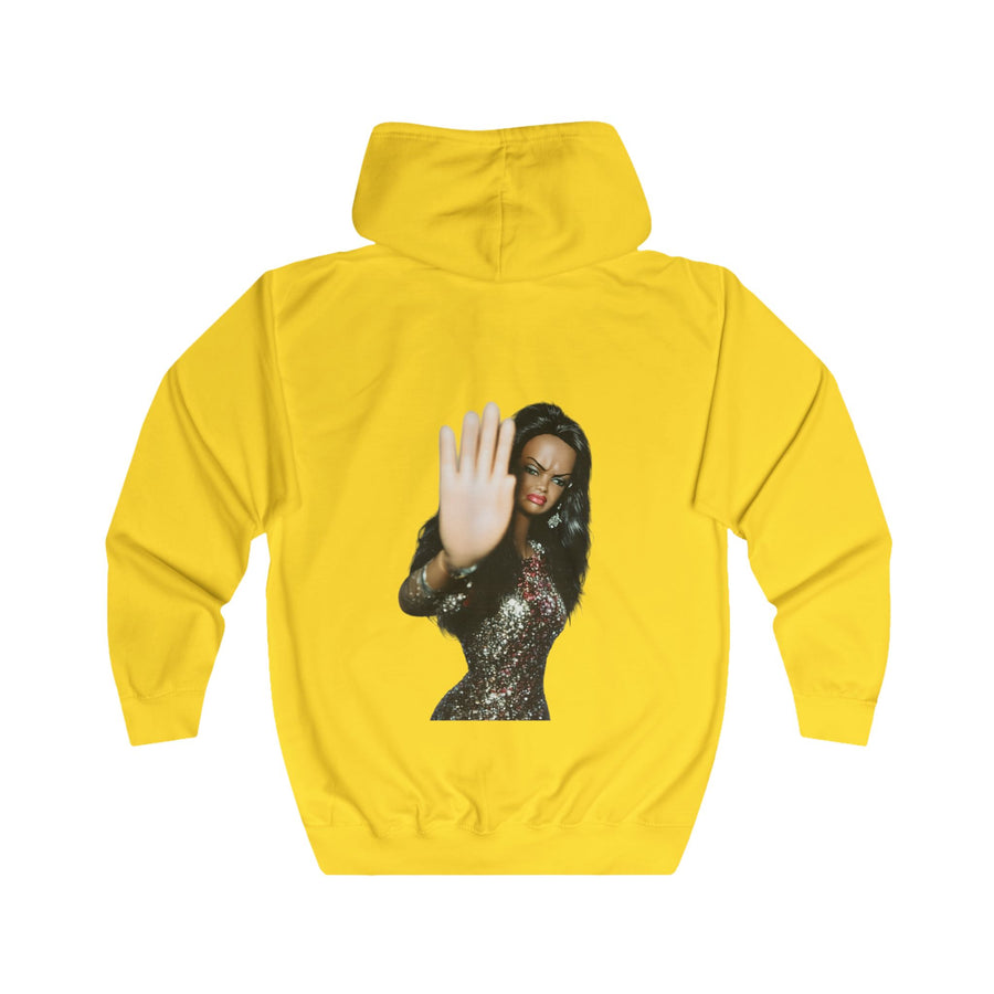 Sweat zippé Talk to the Hand – motif humoristique à message pour femme