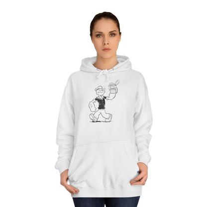 Popeye Spinat Dose Hoodie – Comic Kult Kapuzenpullover für Retro Cartoon Fans & Nostalgie Liebhaber