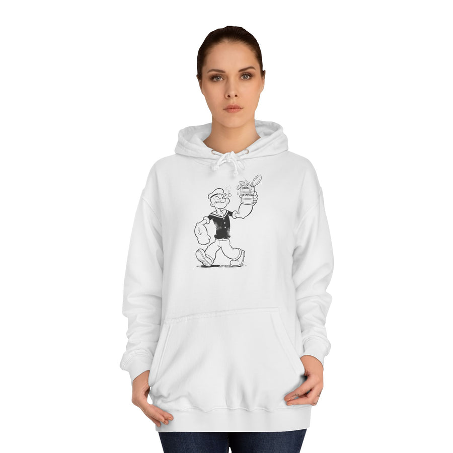 True Insights Hoodie Popeye Spinat Dose Comic Kapuzenpullover für Nostalgie Liebhaber im Alltag
