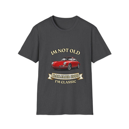 I'm Not Old I'm Classic T-Shirt Baujahr 1986 - Roter Klassiker Sportwagen Geschenk zum 40 Geburtstag