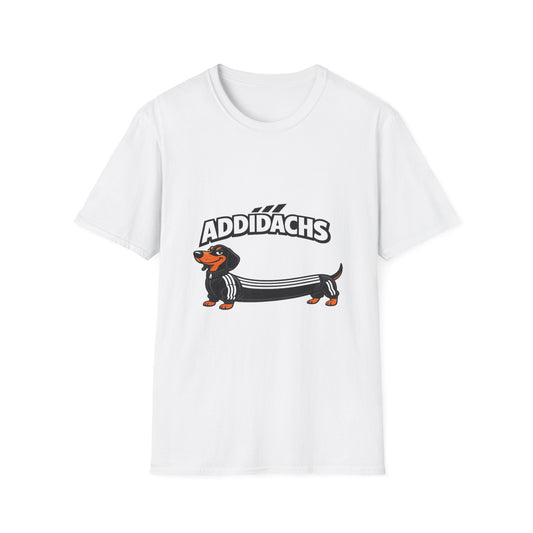 Addidachs T-Shirt – Lustiges Dackel Shirt mit Trainingsanzug