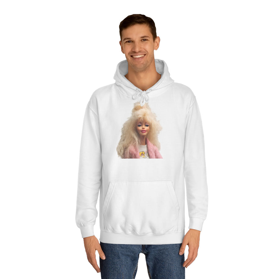 Retro Barbie Doll Women's Hoodie | 80s Style Doll Print | Nostalgia Gift for Doll Fans