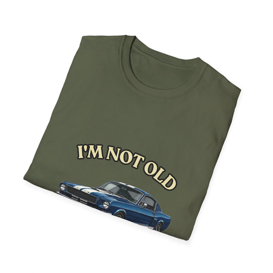 True Insights T-Shirt Baujahr 1976 Oldtimer Motiv Nahaufnahme der Vintage Grafik für Autofans