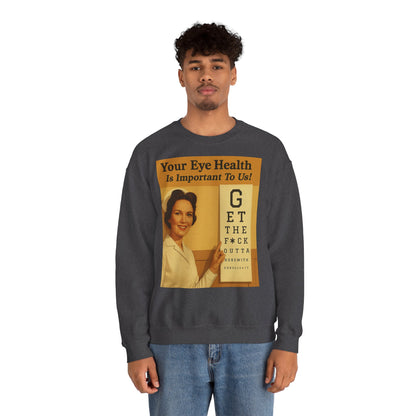 „Eye Health – Bullsh*t Edition“ – Satire-Sweatshirt im Retrolook – Freches Satire-Design für mutige Statements | True Insights