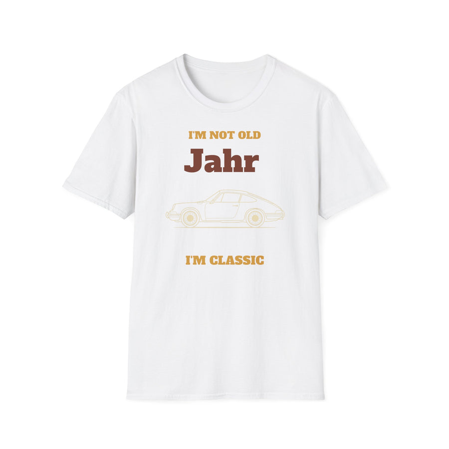 T-Shirt — “I’m Not Old, I’m Classic” Personalized Year Retro Car Tee