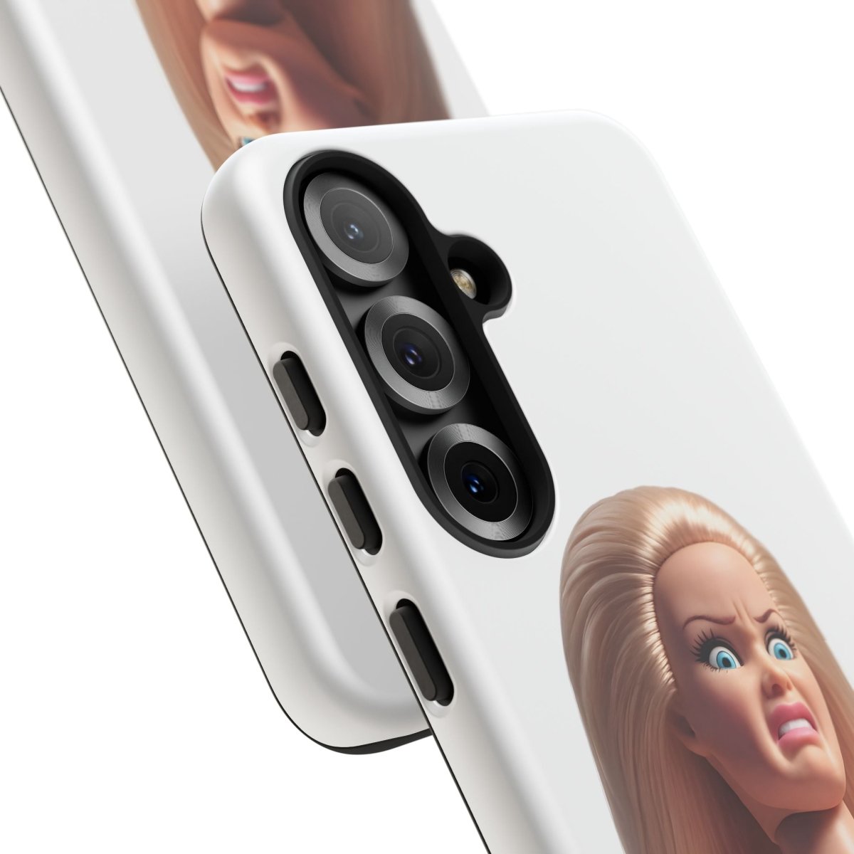 Shocking Face Doll | Funny Pink Doll Phone Case