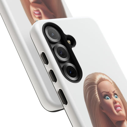 Shocking Face Doll | Funny Pink Doll Phone Case