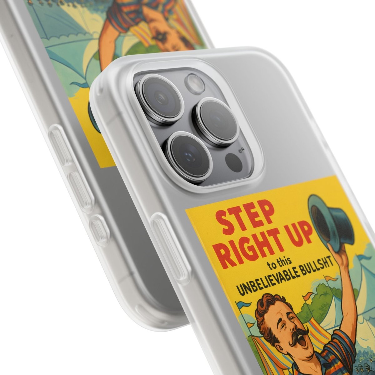 Step Right Up – Satirische Vintage-Handyhülle mit Jahrmarkt-Motiv & ironischem Statement-Phone Case-True Insights