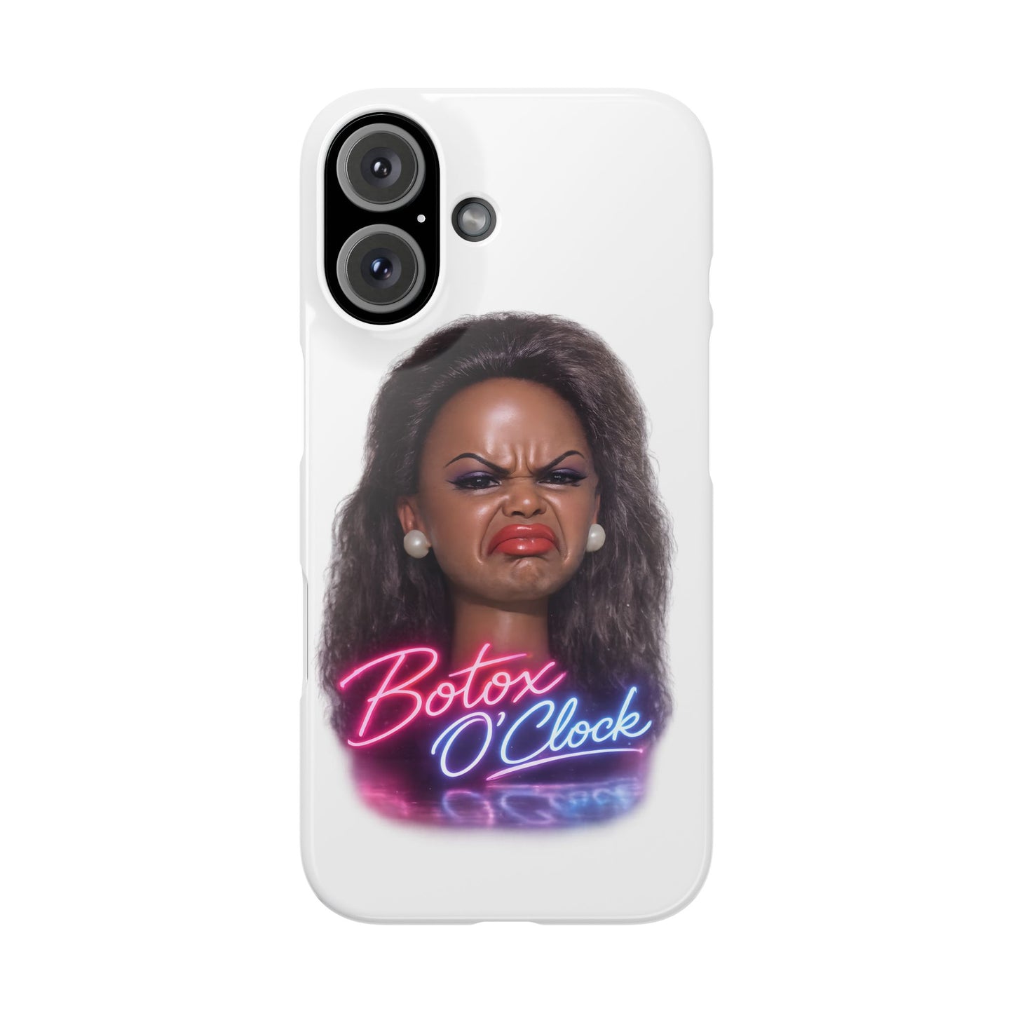 Botox O'Clock Handyhülle – Lustige Neon Diva Schutzhülle für Beauty-Fans, ideales Geschenk
