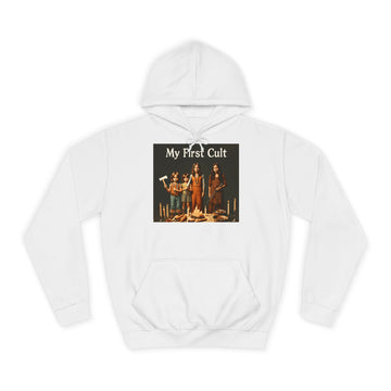 My First Cult Hoodie – Schräges Retro-Foto-Motiv mit schwarzem Humor