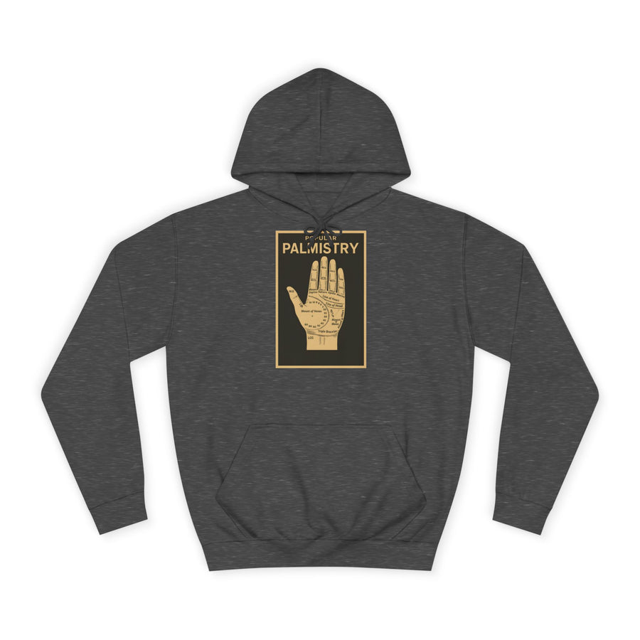 True Insights Popular Palmistry Hoodie – Vintage-Handlinien-Motiv