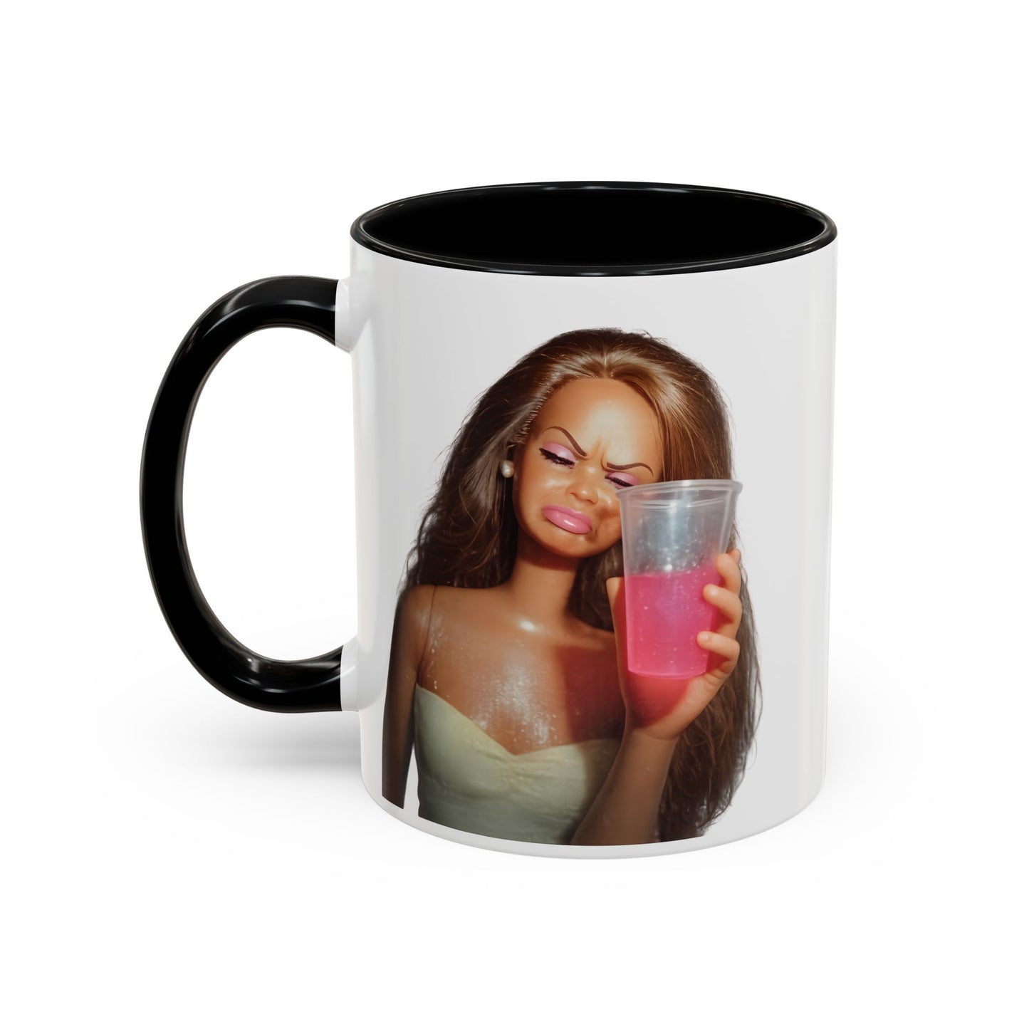 Doll Meme Barbicore Tasse | Lustiger Puppen Pink Drink Kaffeebecher | Meme Geschenk für Frauen & Beste Freundin