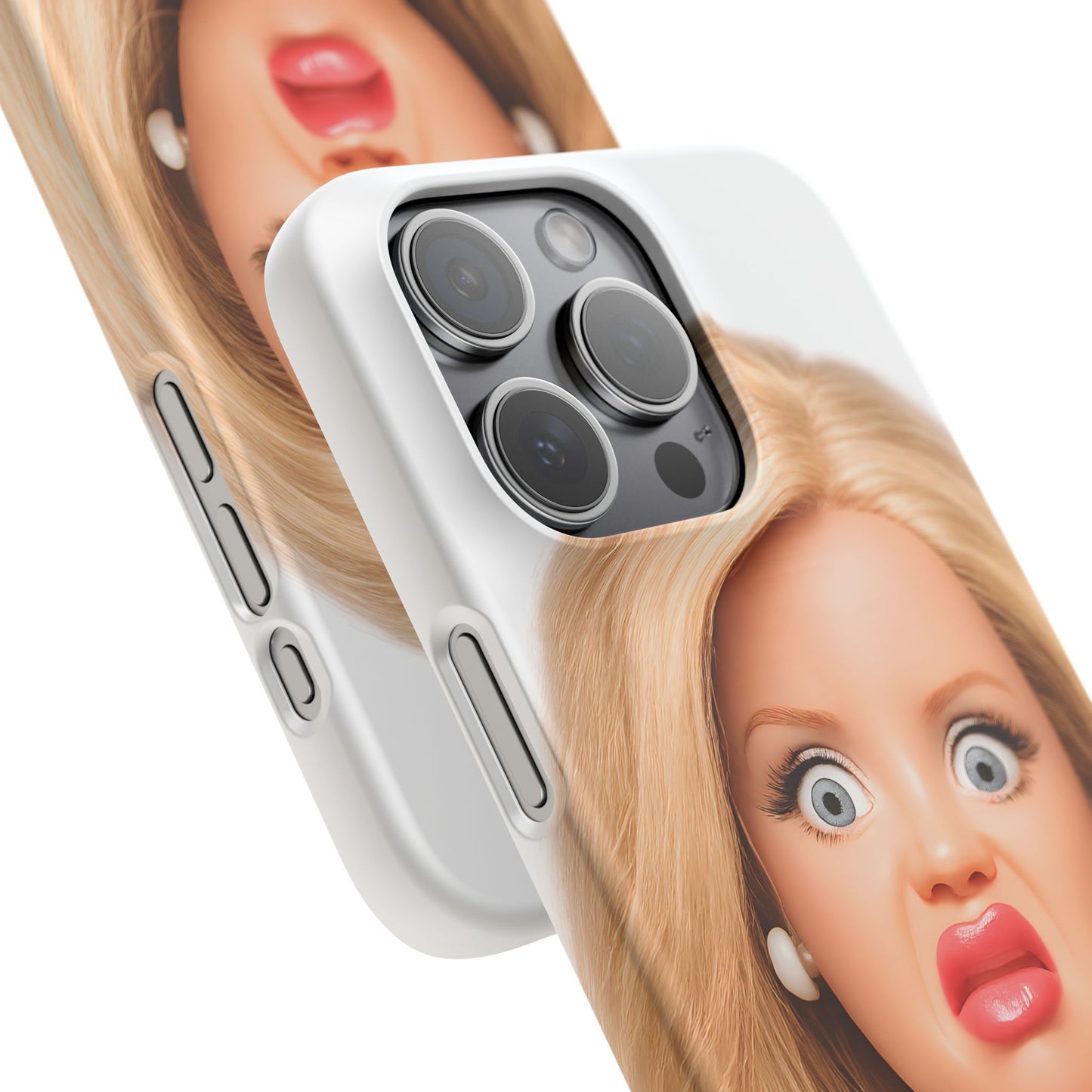Lustige Handyhülle mit schockiertem Puppen-Gesicht – Meme Handy Case für Humor-Fans & witzige Geschenkidee