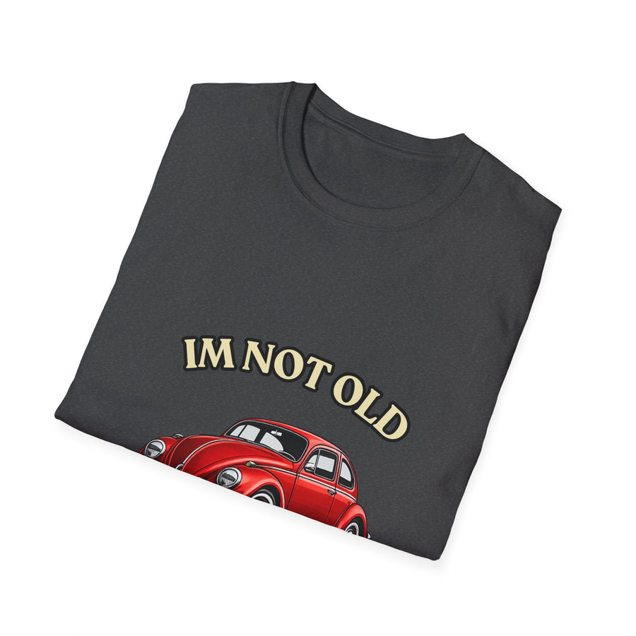 True Insights T-Shirt Baujahr 1976 roter Oldtimer Käfer klassisches Jahrgang Motiv