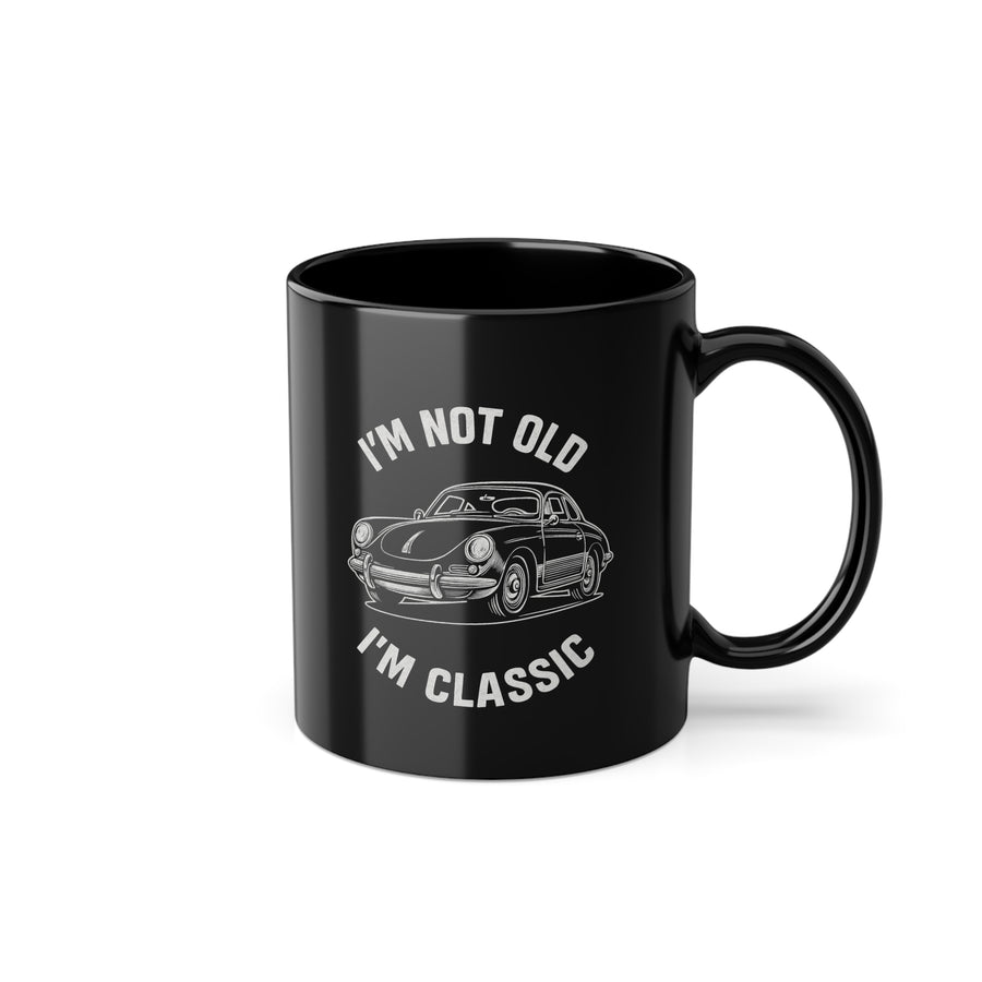 True Insights Tasse mit Oldtimer Sportwagen Design, klassische Kaffeetasse für Autofans und Vintage-Freunde