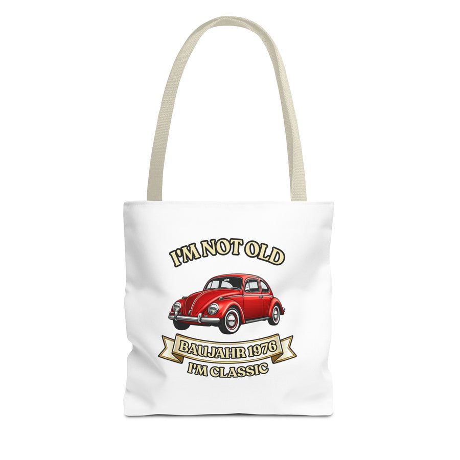 Born in 1976 Tote Bag – 50th Birthday Gift | VW Beetle