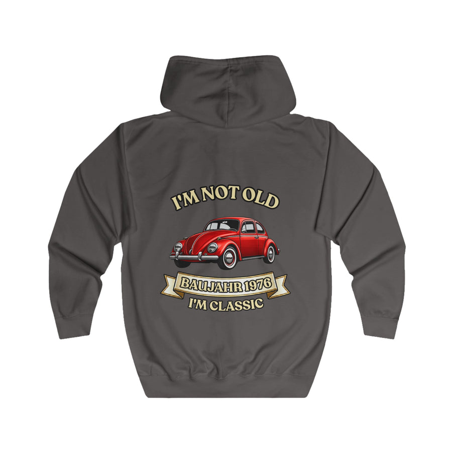 Born in 1976 Zip Hoodie – 50th Birthday Gift | VW Beetle